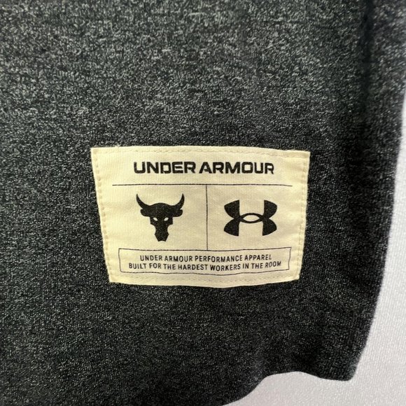 Under Armour Project Rock Iron Paradise T Shirt Long Sleeve Gray Mens Medium M - Picture 7 of 10
